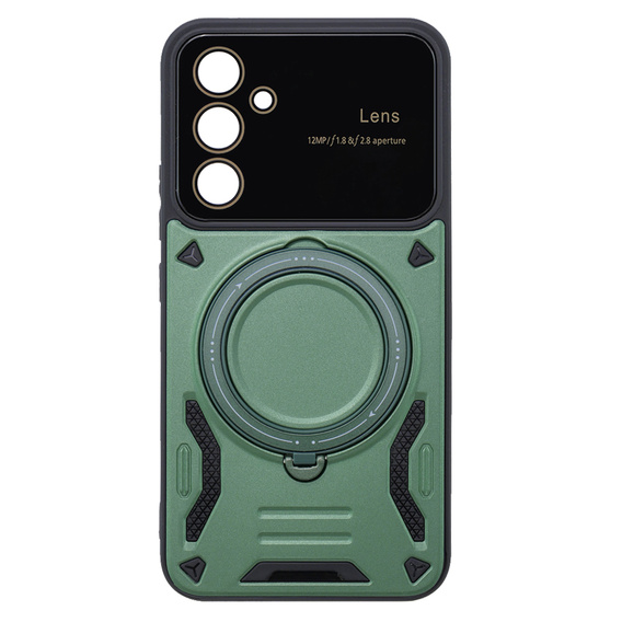 Pancierované puzdro pre Samsung Galaxy A54 5G, CamShield MagSafe, zelený