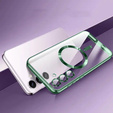 Puzdro pre Samsung Galaxy A35 5G, Electro MagSafe, zelený + sklo na displej