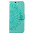 Klapkové puzdro pre Motorola Moto G73 5G, Mandala Flower, zelený