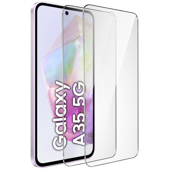 2x tvrdené sklo ERBORD 9H Hard Glass na displeji pre Samsung Galaxy A35 5G
