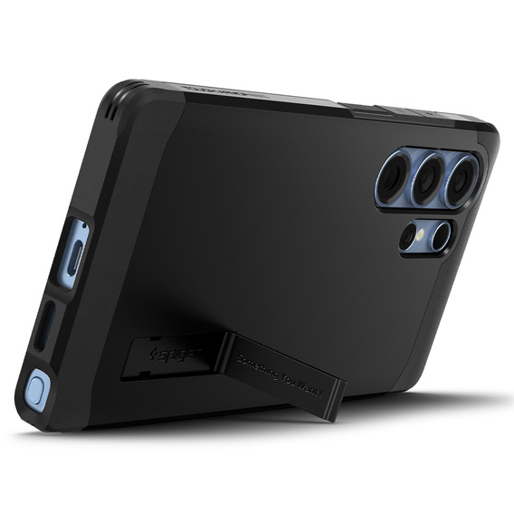 Puzdro Spigen pre Samsung Galaxy S25 Ultra, Tough Armor Mag MagSafe, čierne + tvrdené sklo 9H