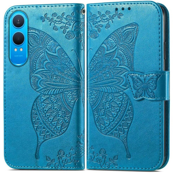 Klapkové puzdro pre OnePlus Nord CE4 Lite, Butterfly, modré