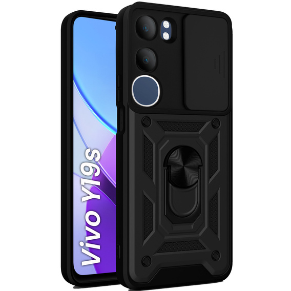Obal na mobil pre Vivo Y19s, CamShield Slide, čierne