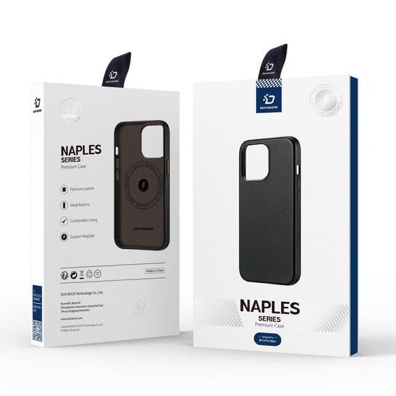 Obal na mobil pre iPhone 14 Pro Max, Dux Ducis Max Naples, čierne