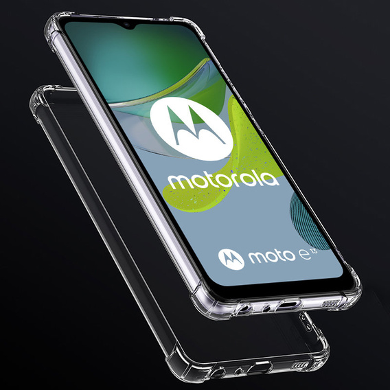 Obal na mobil pre Motorola Moto E13, Dropproof, priehľadné