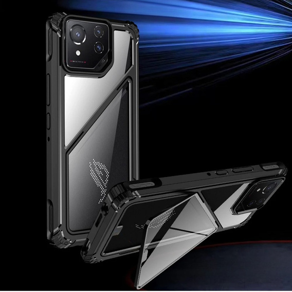 Puzdro pre ASUS ROG Phone 8 Pro, Armor Kickstand, so stojanom, čierne