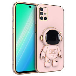 Obal na mobil pre Samsung Galaxy M51, Astronaut, ružové rose gold