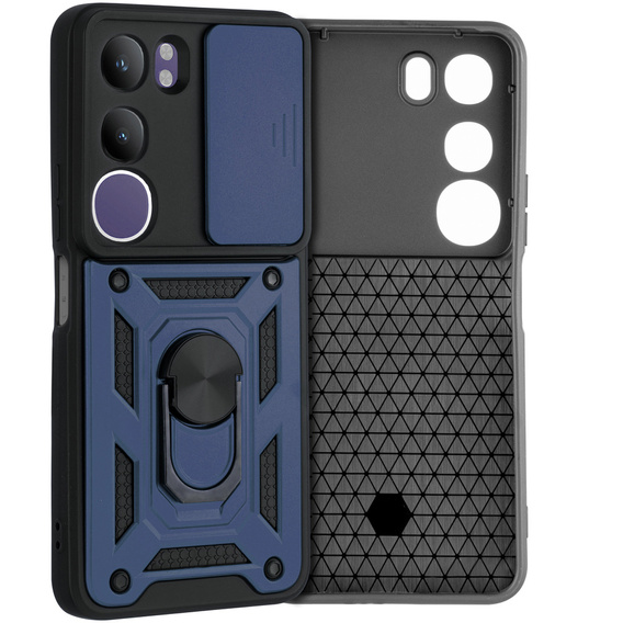 Obal na mobil pre Vivo V50 Lite 4G / 5G, CamShield Slide, modré