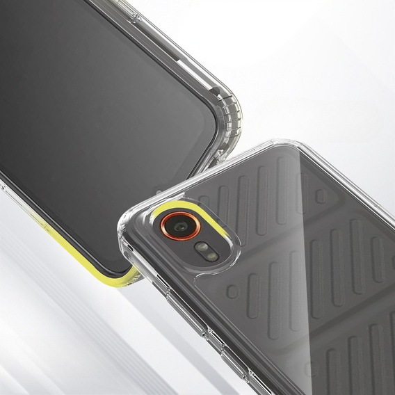 Obal na mobil pre Samsung Galaxy Xcover 7, Fusion Hybrid, priehľadné