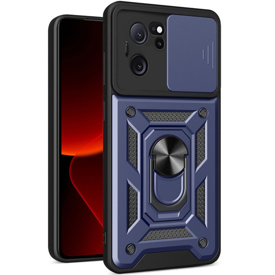 Obal na mobil pre Xiaomi 13T / 13T Pro, CamShield Slide, tmavomodré