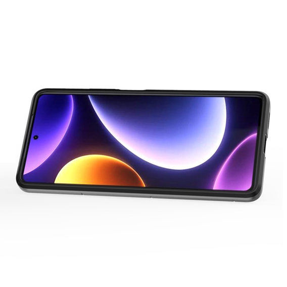 Obal na mobil pre Poco F5 5G, Kickstand Ring, čierne