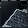 Puzdro + klávesnica Galaxy Tab S9, NILLKIN Bumper Pen Slot, čierne