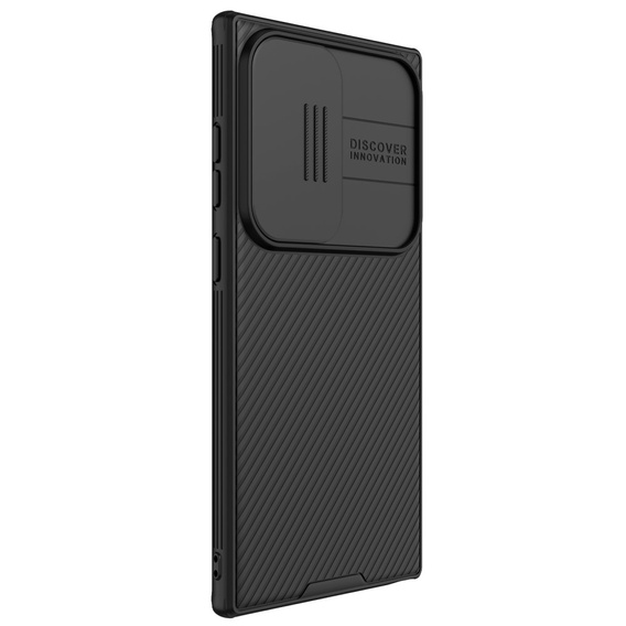 Puzdro NILLKIN pre Samsung Galaxy S24 Ultra, silikónové puzdro CamShield pre MagSafe, čierne