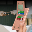 Puzdro pre Samsung Galaxy S25 Ultra, Card Holder Kickstand, ružové