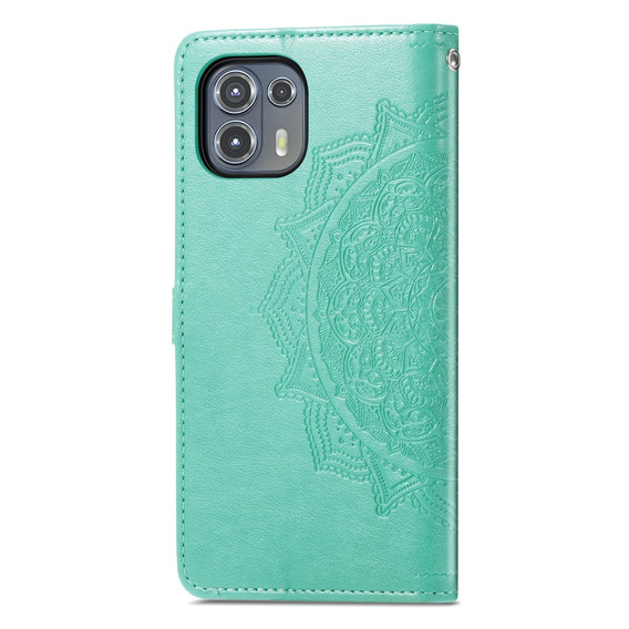 Klapkové puzdro pre Motorola Edge 20 Lite, Mandala, zelený
