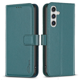 Klapkové puzdro pre Samsung Galaxy A35 5G, BINFEN Wallet, zelený