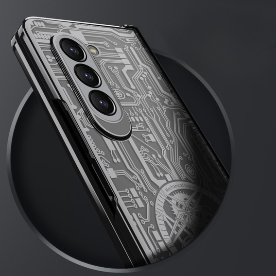 Puzdro pre Samsung Galaxy Z Fold 5 5G, Mechanical Legend, čierne
