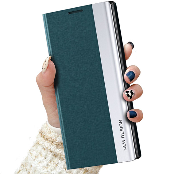 Klapkové puzdro pre Xiaomi Poco X5 5G / Redmi Note 12 5G, Side Magnetic, zelený