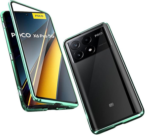 Puzdro pre Xiaomi Poco F6 Pro, Frame Case, zelený