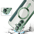 Klapkové puzdro pre Samsung Galaxy S25+ Plus, RFID Wallet MagSafe CamShield, zelený