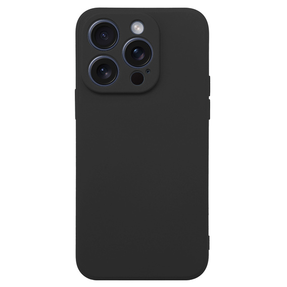 Obal na mobil pre iPhone 15 Pro Max, Silicone Lite, čierne