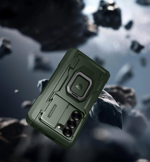 Obrnené puzdro pre Samsung Galaxy Z Fold 6 5G, Dexnor Full Body S-Pen Slot, zelený