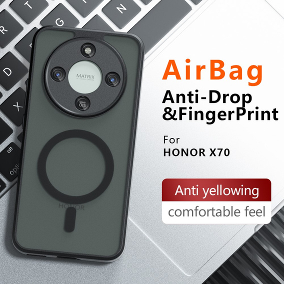 Matný obal pre MagSafe pre Honor Magic 8 Lite