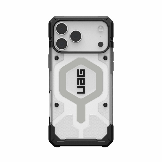 Puzdro Urban Armor Gear pre iPhone 17 Pro Max, Pathfinder MagSafe, Ice/Silver