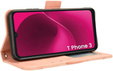Klapkové puzdro pre T Phone 3 5G, Card Slot, ružové