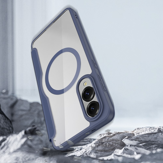 Dux Ducis Obal na mobil pre Samsung Galaxy S25 Edge, Skin X Pro, MagSafe, tmavomodré