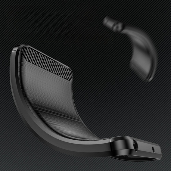 Obal na mobil pre Oppo A17, Carbon, čierne