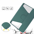 Puzdro s klávesnicou pre Samsung Galaxy Tab S9, Rotary 360° Leather, tmavozelené