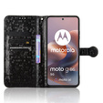 Flipové puzdro pre Motorola Moto G86 Power 5G, Wallet Rhombus, čierne