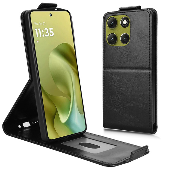Flipové puzdro pre Xiaomi Redmi 15 5G / 4G, flipové puzdro, čierne