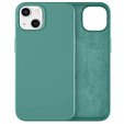 Obal na mobil pre iPhone 14, Silicone Lite, zelený