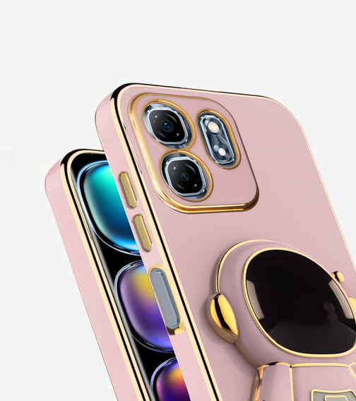Obal na mobil pre Infinix Hot 50i 4G, Astronaut, ružové