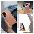 Puzdro pre Samsung Galaxy S25 Ultra, Card Holder Kickstand, ružové