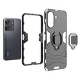 Obal na mobil pre Xiaomi Redmi 13C / Poco C65, Kickstand Ring, čierne