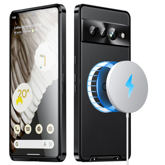 Ochranné puzdro na fotoaparát pre Google Pixel 8 Pro, CamShield MagSafe, transparentné / čierne