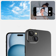 2x ERBORD OPTIK Pro tvrdené sklo pre fotoaparát iPhone 15/15 Plus/14/14 Plus, čierne