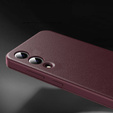 Flipové puzdro pre Samsung Galaxy S25 Edge, Smart View Wallet, bordové