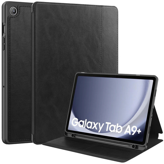 Obal na mobil pre Samsung Galaxy Tab A9+, Business Card and Pen Slot, čierne