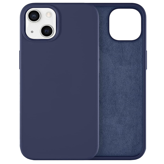 Obal na mobil pre iPhone 14 Plus, Silicone Lite, tmavomodré