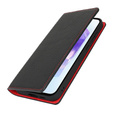 Klapkové puzdro pre Samsung Galaxy S25, Litchi Skin Grain, čierne
