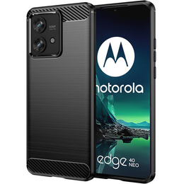 Obal na mobil pre Motorola Edge 40 Neo, Carbon, čierne