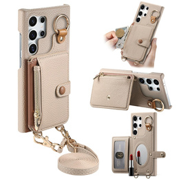 Puzdro pre Samsung Galaxy S25 Ultra, GKK Leather, čierne