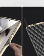 Puzdro pre Samsung Galaxy S25 Ultra, Leather Rhombus, čierne