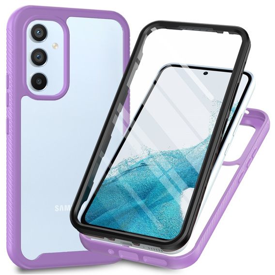 Puzdro pre Samsung Galaxy A34 5G, Shockproof, s fóliou, fialové