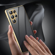 Puzdro pre Samsung Galaxy S23 Ultra, Magnetic Dual Glass, zlaté