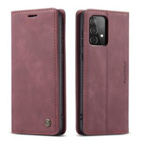 CASEME puzdro pre Samsung Galaxy A52 / A52s, Leather Wallet Case, bordové